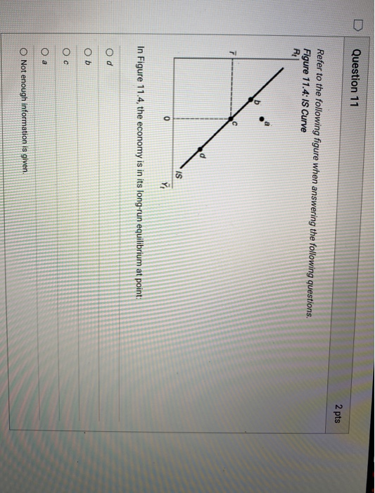 Solved Question 11 2 pts Refer to the following figure when | Chegg.com