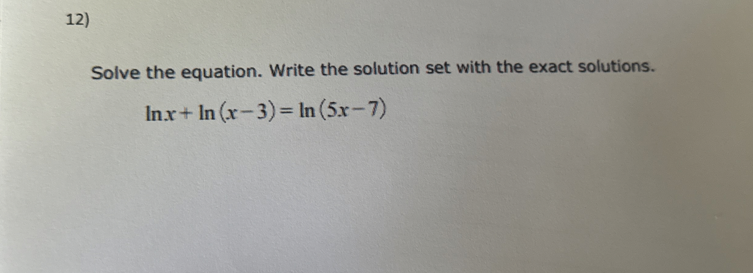 Solved Solution steps would be greatly appreciated.Solve the | Chegg.com