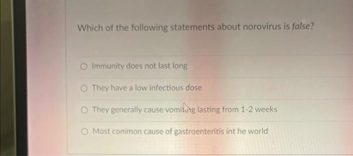 Solved Which of the following statements about HIV/ AIDS is | Chegg.com