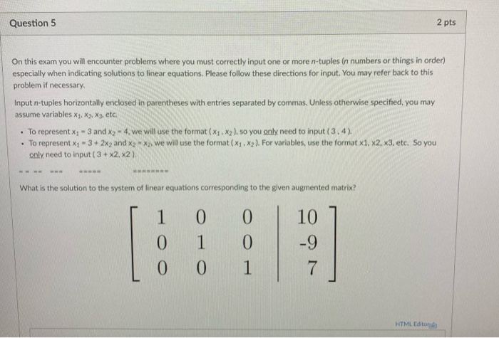 Solved Question 2 2 pts On this exam you will encounter | Chegg.com