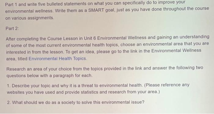 Solved Part 1 and write five bulleted statements on what you | Chegg.com