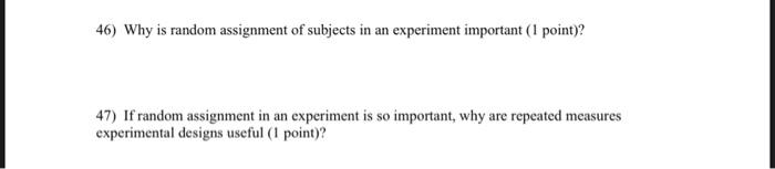 why random assignment is important for experiments