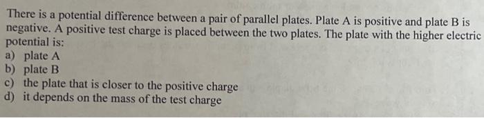 Solved There is a potential difference between a pair of | Chegg.com