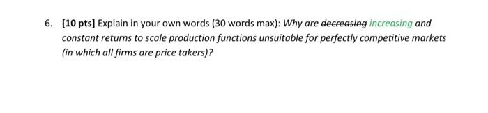 Solved [10 pts] Explain in your own words ( 30 words max): | Chegg.com