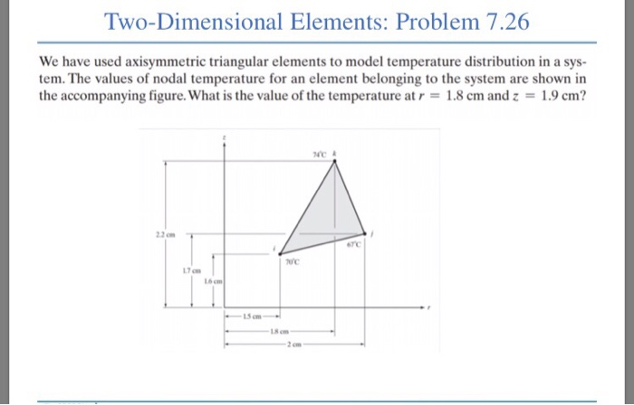 Two-Dimensional Elements: Problem 7.26 We have used | Chegg.com