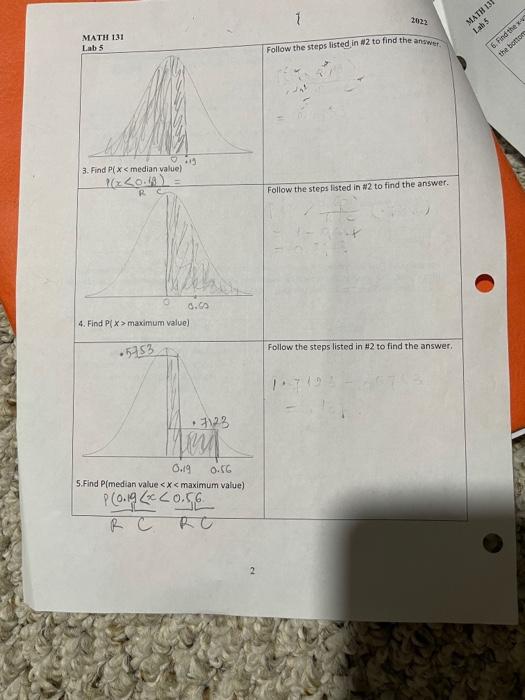 MATH 131 L.ab 5 Follow The Steps Listed In 42 To Find | Chegg.com