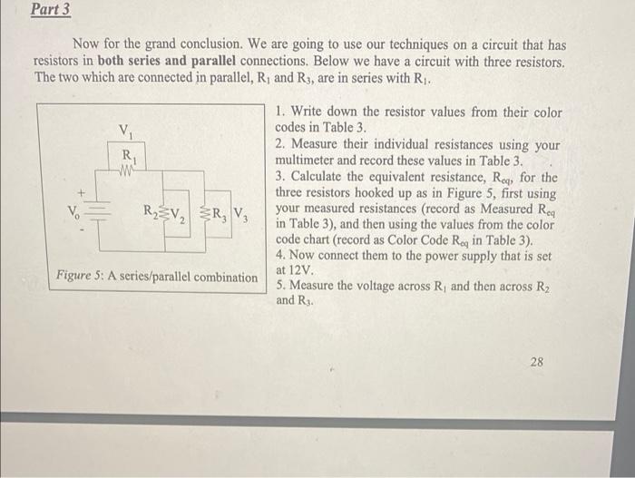 Solved EXPERIMENT 4 RESISTORS IN SERIES & PARALLEL