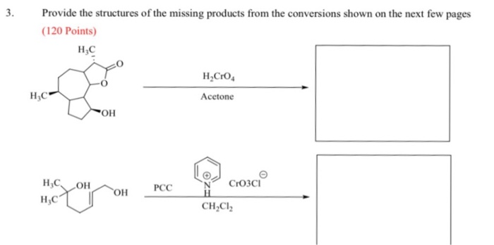 Solved 3. Provide the structures of the missing products | Chegg.com