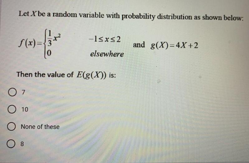 Solved Let X be a random variable with probability | Chegg.com