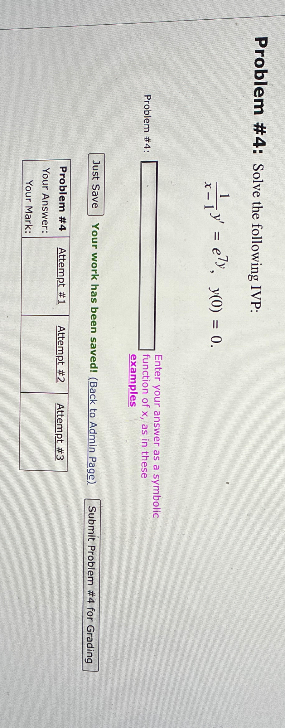 Solved Problem #4: Solve The Following | Chegg.com