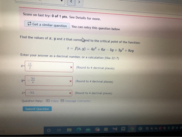 Solved Score on last try: 0 of 1 pts. See Details for more. | Chegg.com