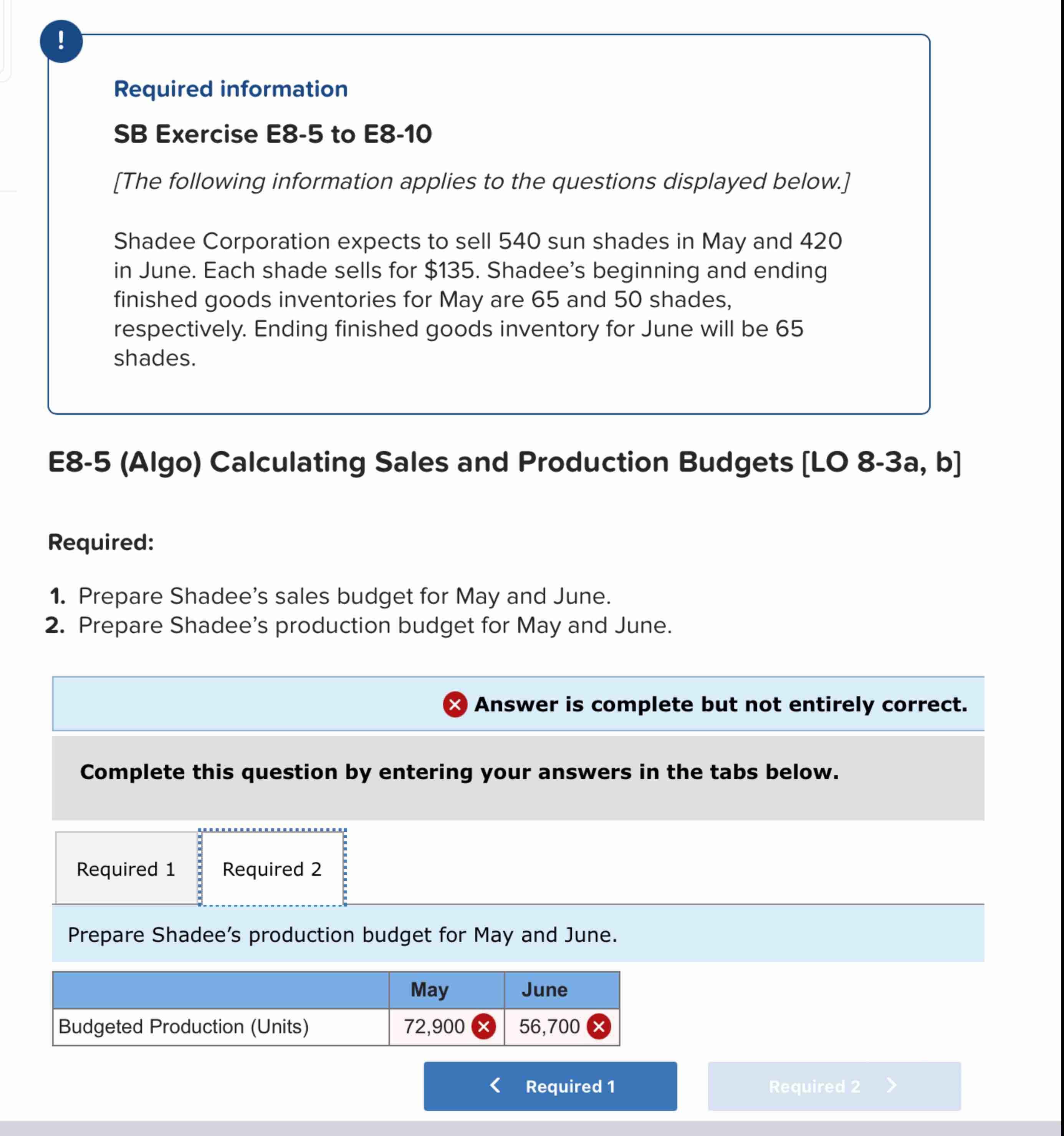 Solved !Required InformationSB Exercise E8-5 ﻿to E8-10[The | Chegg.com