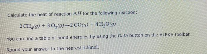 Solved Calculate The Heat Of Reaction AH For The Following | Chegg.com