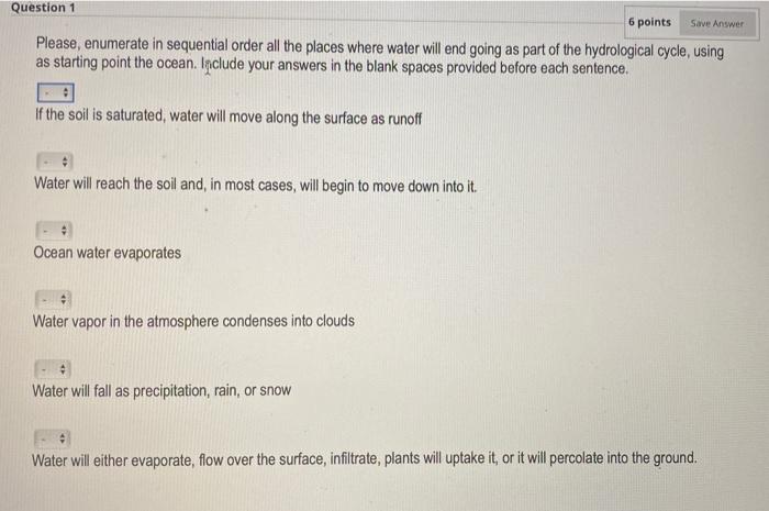 Solved Question 1 6 points Save Answer Please, enumerate in | Chegg.com