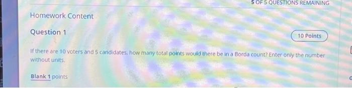 Solved Homework Content Question 1 5 OF 5 QUESTIONS | Chegg.com