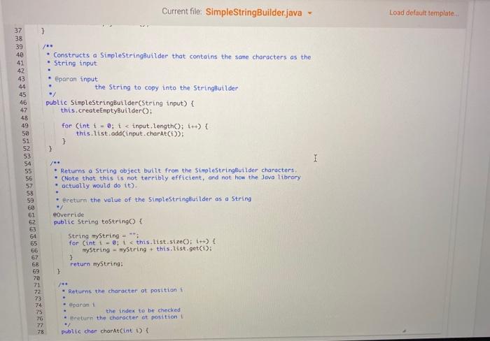 Solved need help completing the Java code with the given | Chegg.com