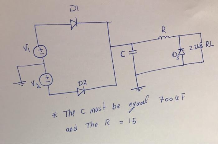 Solved I want the equation to find value of R and C . | Chegg.com