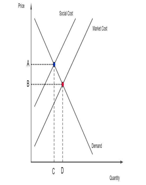 Solved This graph shows the market and social supply curves | Chegg.com