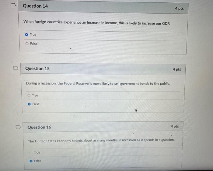 Solved Question 1 4 pts When the Federal Reserve wants to | Chegg.com