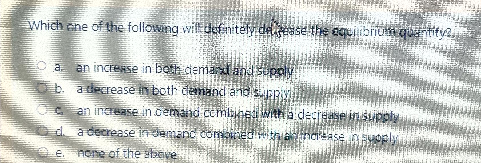 Solved Which one of the following will definitely ddsease | Chegg.com