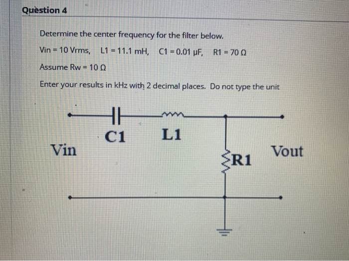 Solved Question 1 Determine the output voltage - Vout of the | Chegg.com