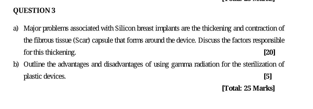 Solved QUESTION 3 a) Major problems associated with Silicon