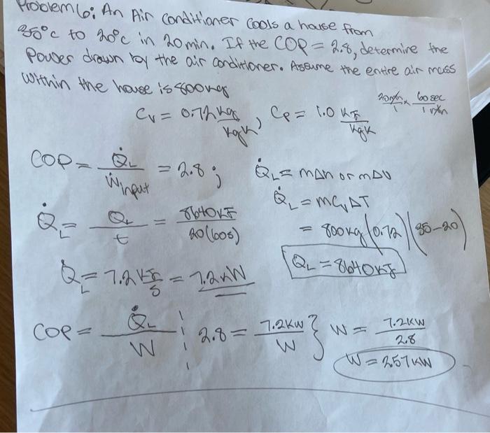 Solved This Is Thermodynamic. I Have The Problem And | Chegg.com