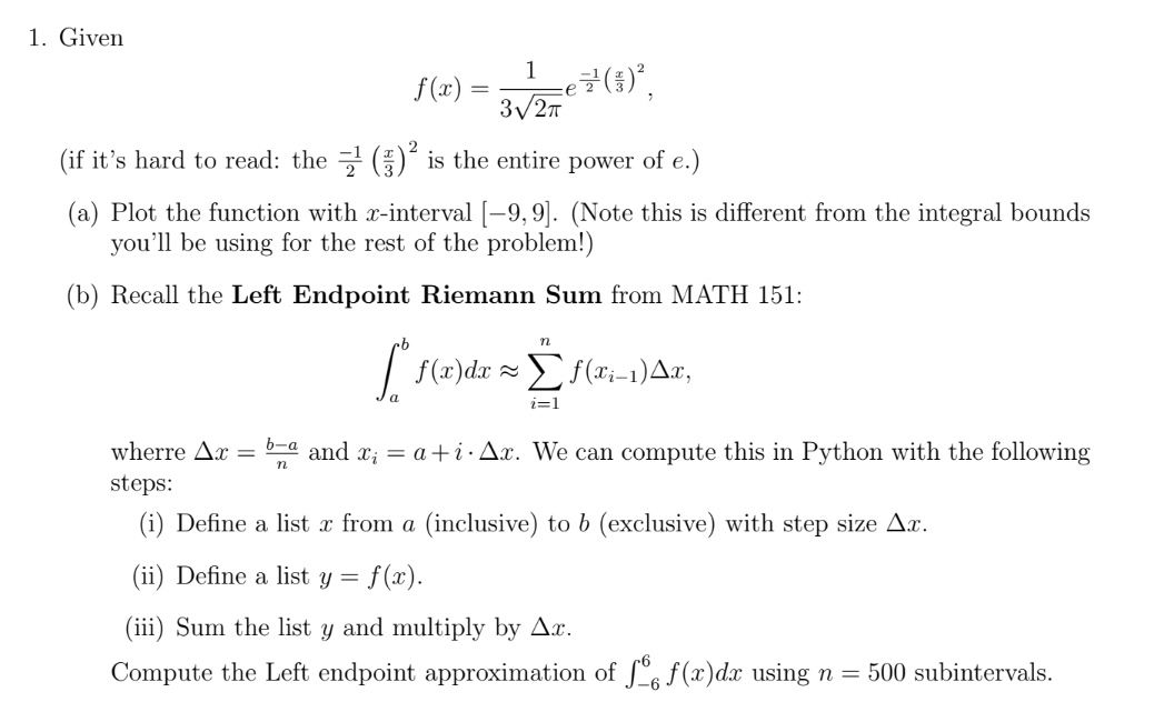 Solved Please solve using PYTHON code! Thank you. | Chegg.com