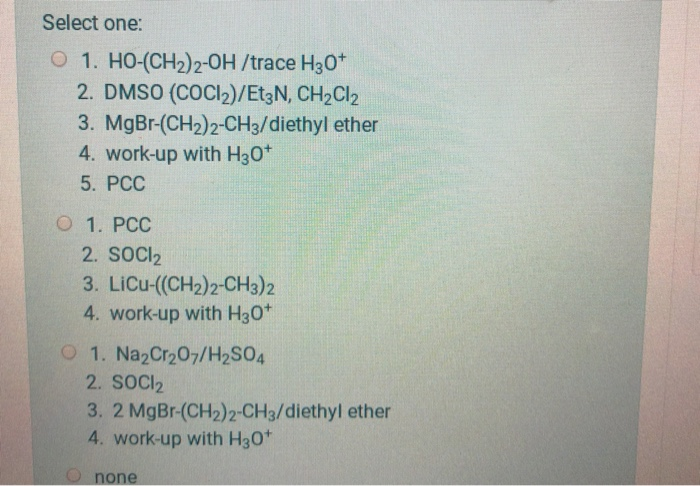 Solved Which Synthetic Pathway Will Produce B From Starting | Chegg.com