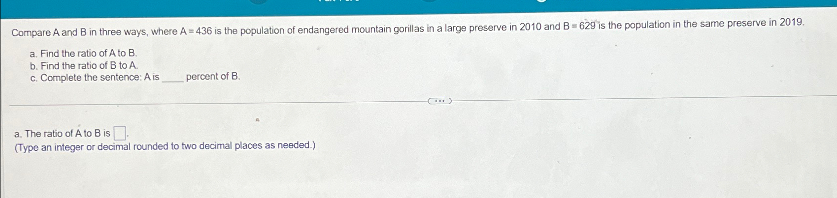 COMPARE A WITH AND B visual data 8