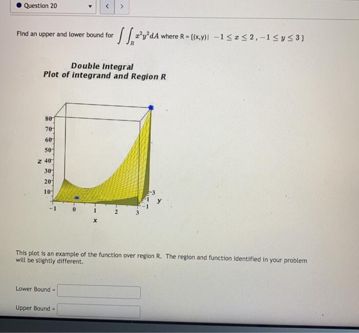 Solved Question 20 > Find an upper and lower bound for ST= | Chegg.com