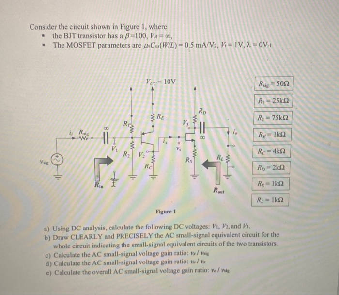 Solved Consider the circuit shown in Figure 1, where • the | Chegg.com