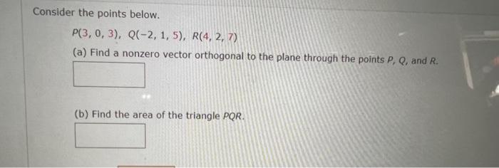 Solved Consider The Points Below. | Chegg.com