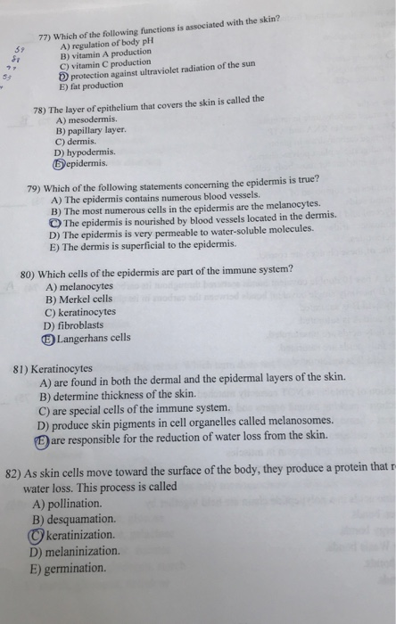 Solved 77) Which of the following functions is associated | Chegg.com