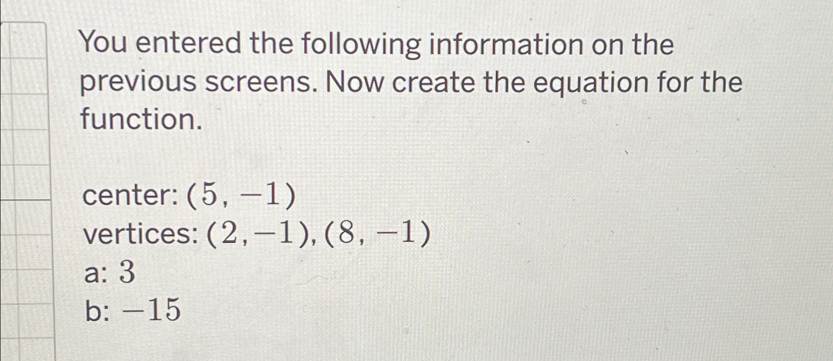 Solved You entered the following information on the previous | Chegg.com