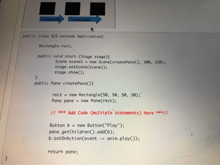 Solved Add code and develop a program to move a rectangle | Chegg.com