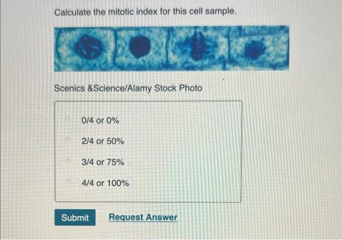 Solved Calculate the mitotic index for this cell sample Biology Diagrams