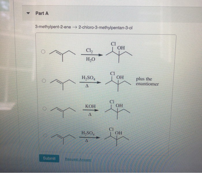 R Part A 3 Methylpent 2 Ene Chegg Com