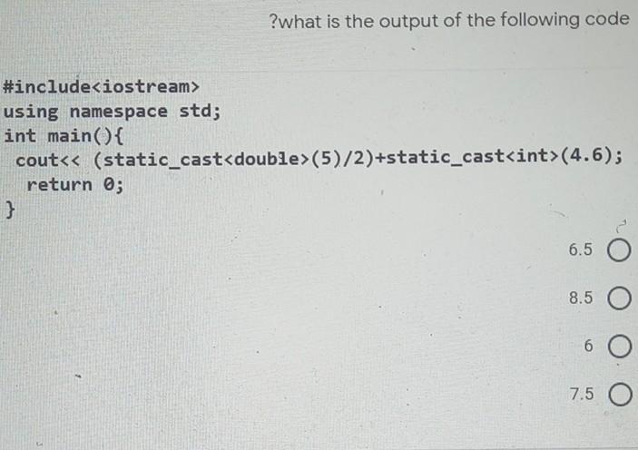 Solved ?what is the output of the following code #include | Chegg.com