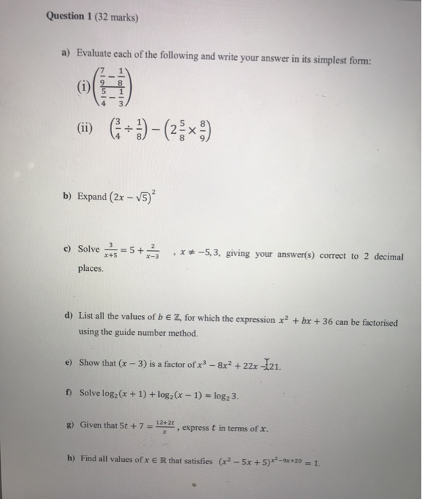 simplest form 7/12
Solved: Question 9 (9 Marks) A) Evaluate Each Of The Foll ... simplest form 7/12
Solved: Question 9 (9 Marks) A) Evaluate Each Of The Foll ...
