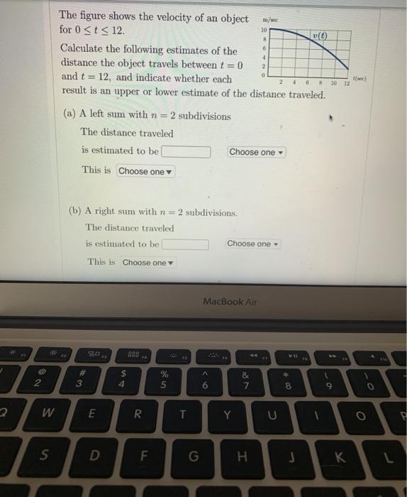 Solved The figure shows the velocity of an object for 0 | Chegg.com