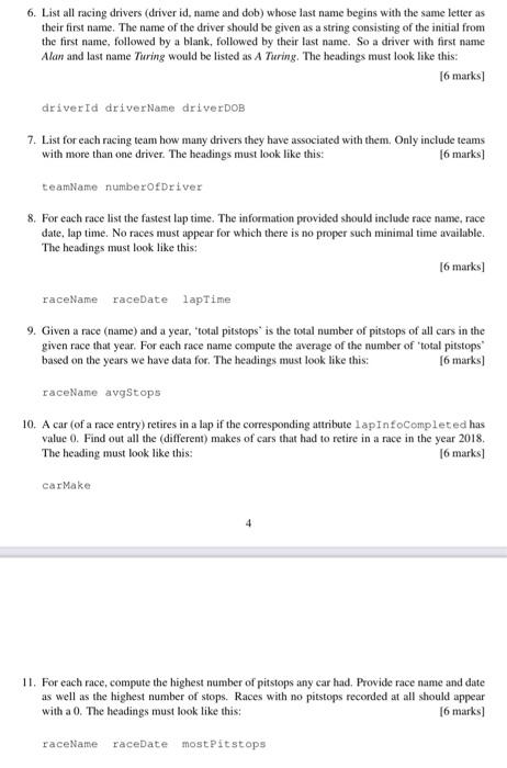 Solved 1. Write one SQL statement to set up table | Chegg.com