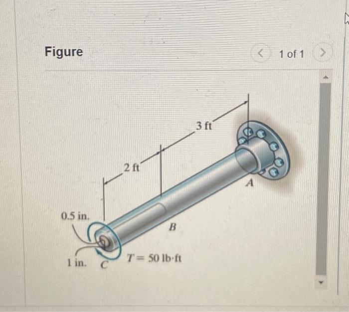 Solved The shaft is made from a solid steel section AB and a | Chegg.com