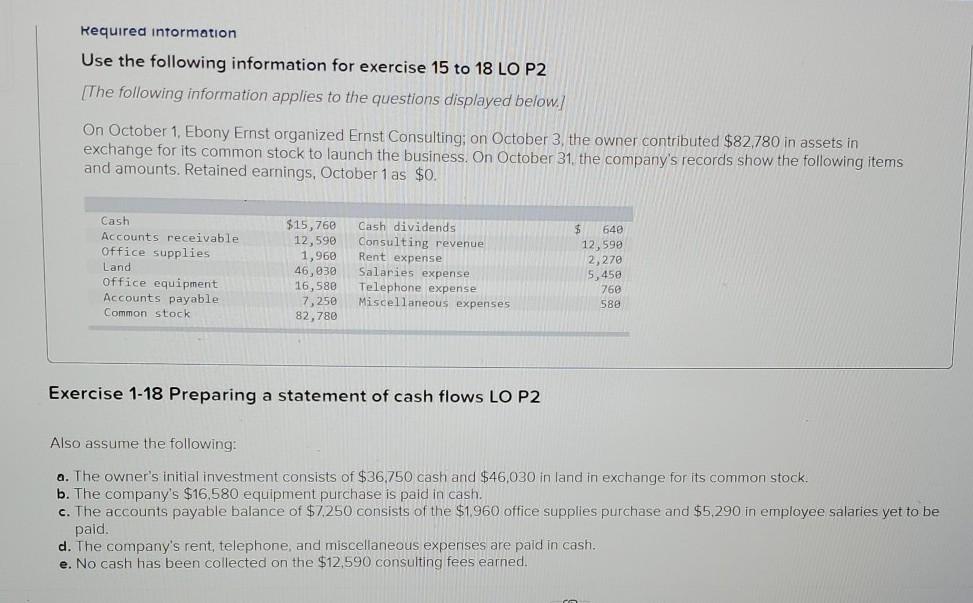 Solved Also assume the following 0. The owner's initial