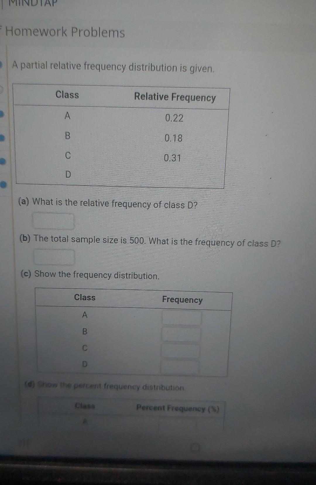 relative frequency homework 6 answer key