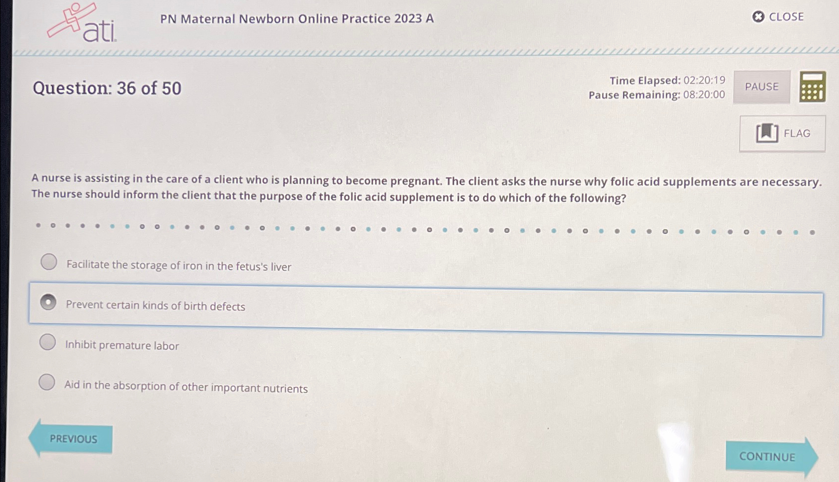 Solved PN Maternal Newborn Online Practice 2023