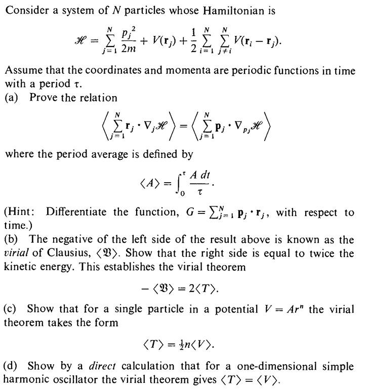 Solved Consider A System Of N Particles Whose Hamiltonian Is