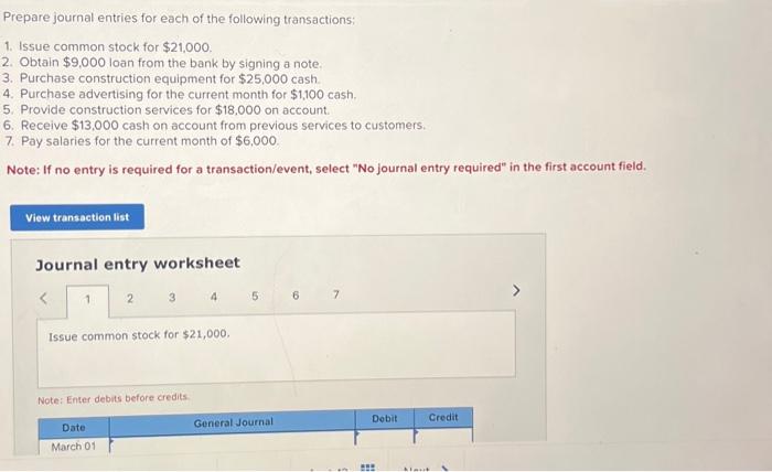 Solved Prepare Journal Entries For Each Of The Following | Chegg.com