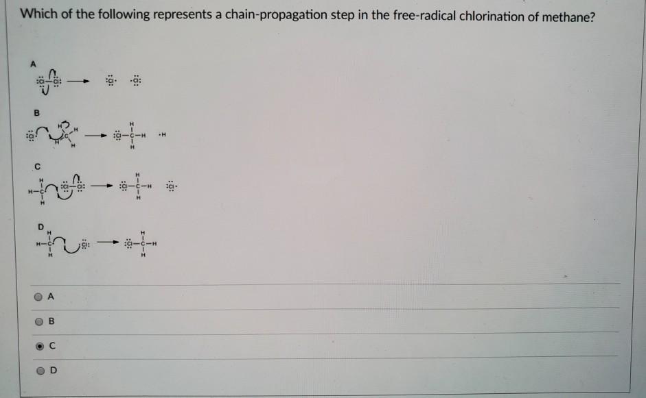 Solved Which Of The Following Represents A Chain-propagation | Chegg.com