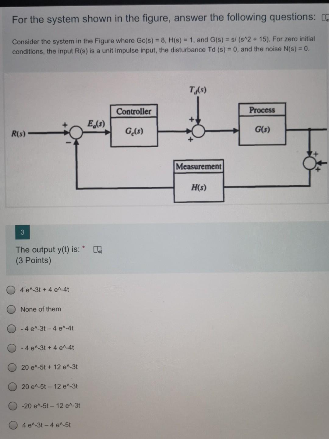 Solved For the system shown in the figure, answer the | Chegg.com
